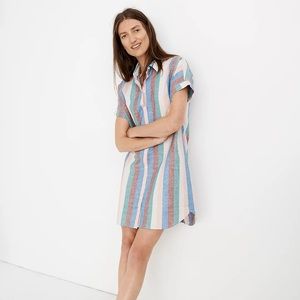 Madewell Central Shirtdress in Flagstaff Stripe Size Large